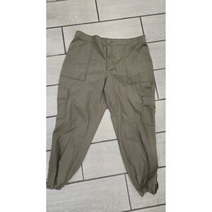 Social Standard by Sanctuary Olive Green Cargo Jogger Pants Womens XXL Plus Size